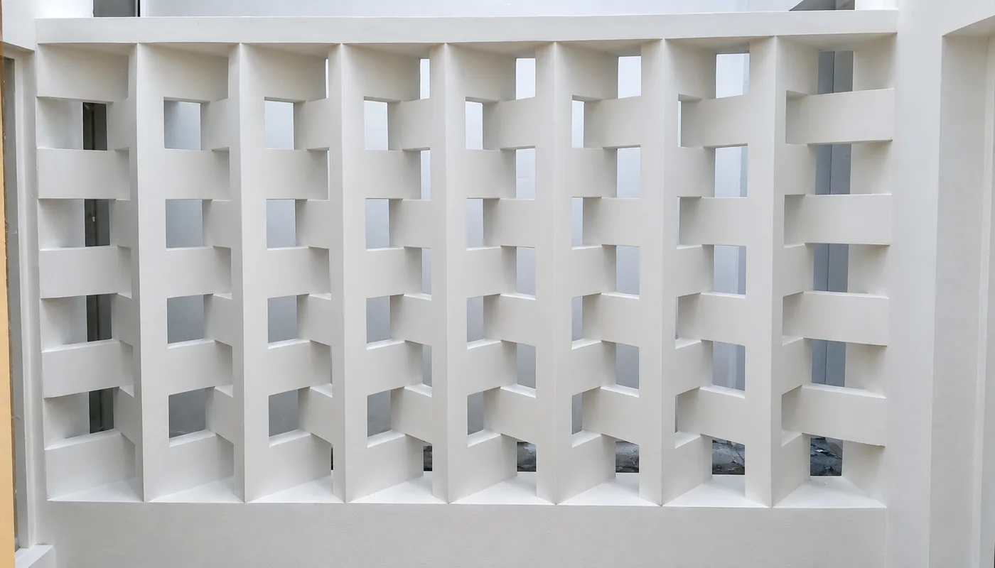 Parede decorativa em alvenaria